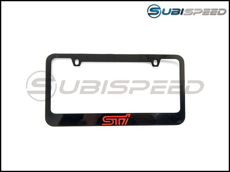 Subaru STI License Plate Frame in Black