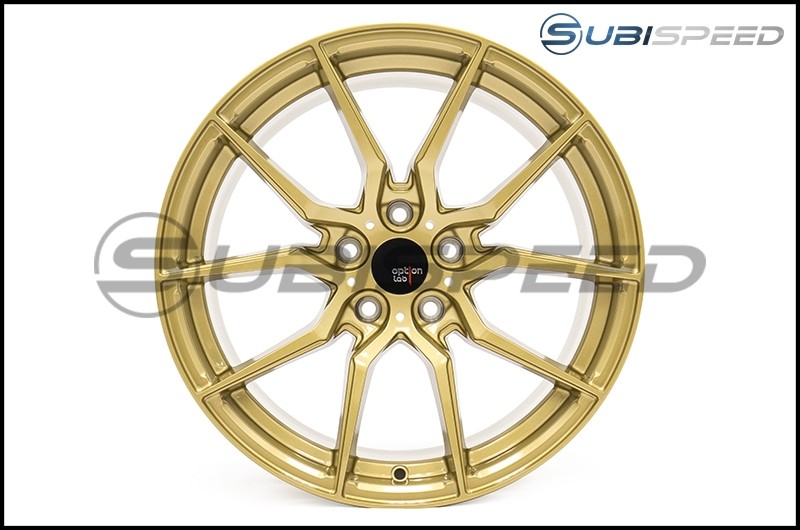 Option Lab R716 Wheels 18x9.5 +35 Top Secret Gold Wheels