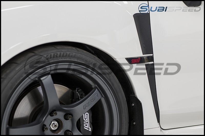 Sticker Fab 3D Carbon Fiber Vinyl Fender Vent Insert Set - 2015-2020 WRX & STI