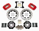 Wilwood Dynapro Radial 12.00in Front Brake Kit Drilled / Slotted Rotors Red Calipers - 2002-2007 Subaru WRX