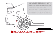 Rally Armor Front & Rear Mud Flaps - 2015-2020 Subaru WRX & STI 