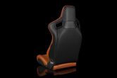 Braum Elite-X Series Sport Seats - British Tan Leatherette (Black Stitching) Pair - Universal