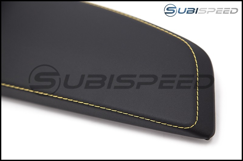 Subaru OEM Leatherette Dash Trim with Yellow Stitching