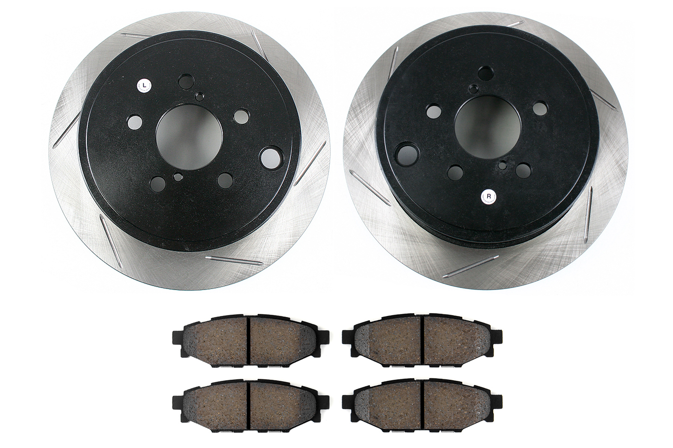 Stoptech Street Axle Pack Slotted Rear 