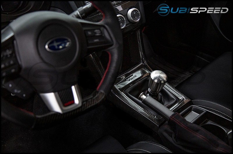 OLM LE Dry Carbon MT Shifter Console Cover by Axis Parts - 15+ WRX MT