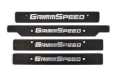 GrimmSpeed License Plate Delete Black/Silver - 2006-2014 Subaru WRX / 2006-2014 Subaru STI