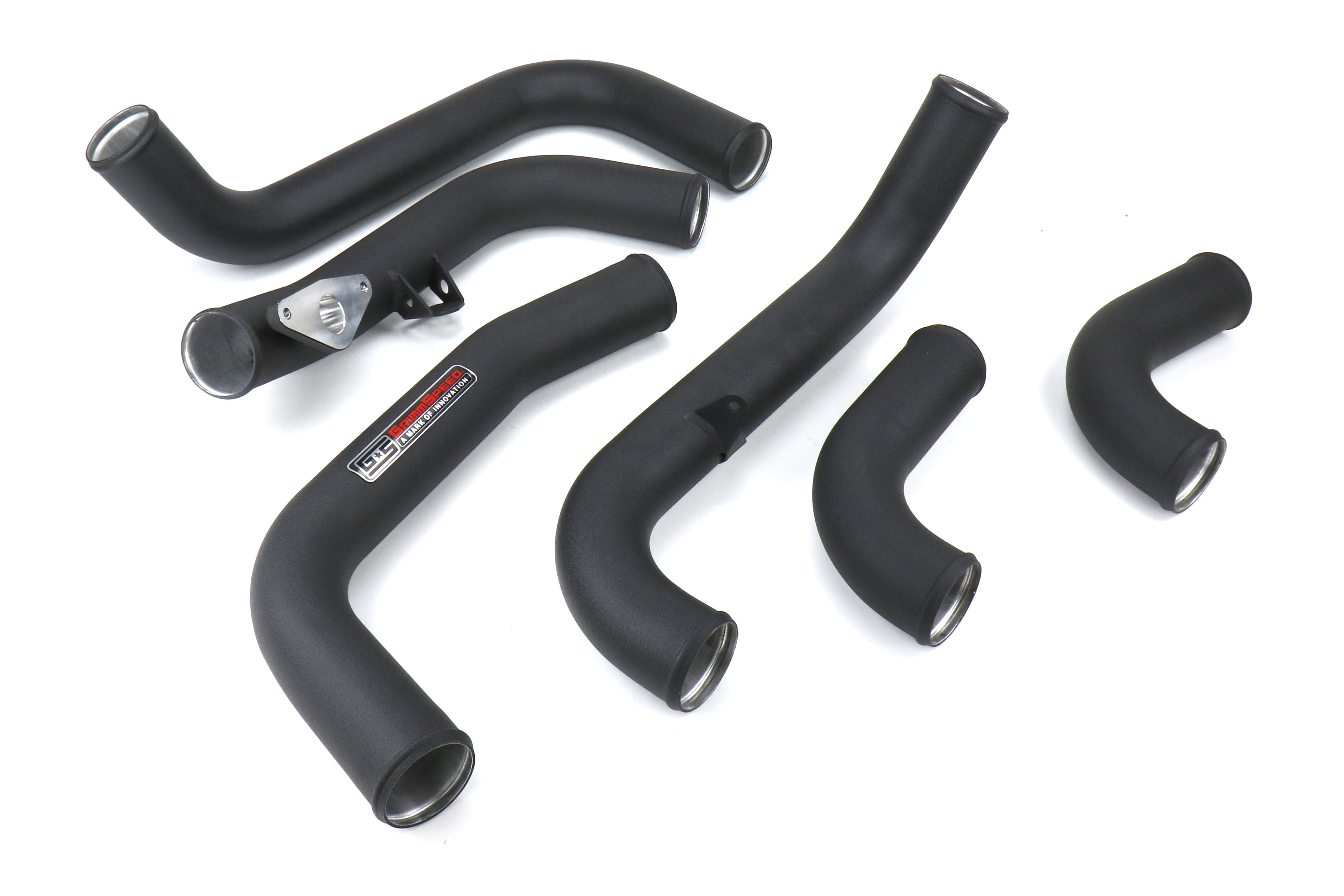 GrimmSpeed FMIC Piping Kit Black Finish (Intercooler Not Inlcluded)