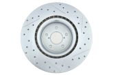 Stoptech C-Tek Sport Drilled and Slotted Rotor Single Front Right - 2004 Subaru STI