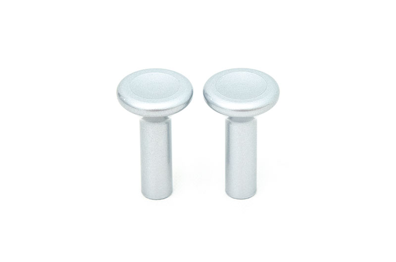 OLM Signature Series Paint Matched Rear Seat Release Knobs (Ice Silver Metallic) 