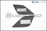 STI Spoiler 3D Carbon Fiber Wing End Overlays - 2015-2020 WRX / 2015-2020 STI