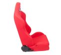 NRG Innovations Type-R Cloth Sport Seat Red w/ Red Stitch w/ logo - Universal