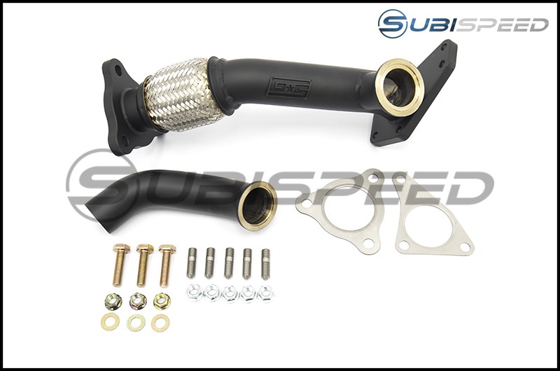 Grimmspeed Wastegate Up Pipe w/ Dump Tube 3Bolt Inlet, 44/45MM VBand