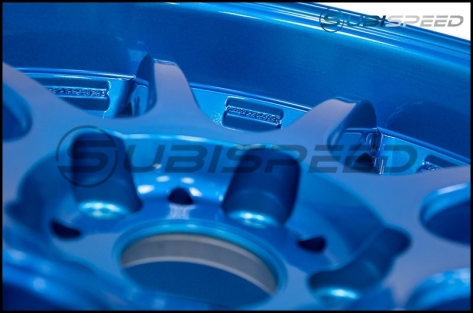 Work Emotion D9R 18x9.5 +38mm Candy Apple Blue - 2015+ WRX / 2015+ STI