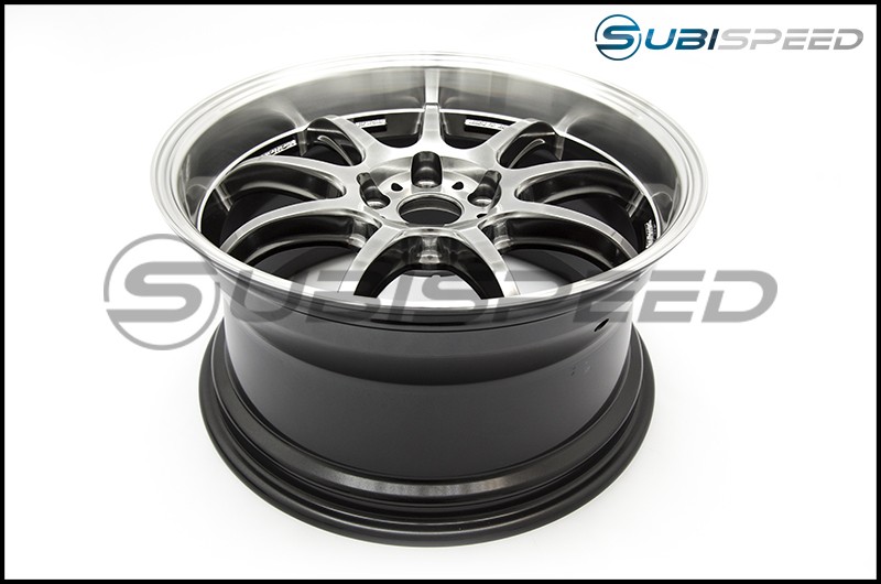 Work Emotion D9R 18x9.5 +38mm GT Silver Rim Cut 2015+ WRX / 2015+ STI