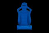 Braum Elite Series Sport Seats - Blue Cloth (Black Stitching) Pair - Universal