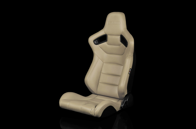 Braum Elite Series Sport Seats - Beige Leatherette Pair