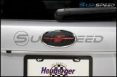 StickerFab JDM 3D Carbon Front and Rear Emblem Overlays - 2019+ Subaru Forester