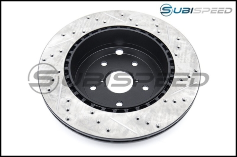 StopTech Drilled and Slotted Sport Rotors (Rear) - 2015-2017 STI
