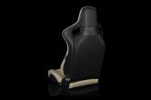 Braum Elite Series Sport Seats - Beige Leatherette Pair - Universal