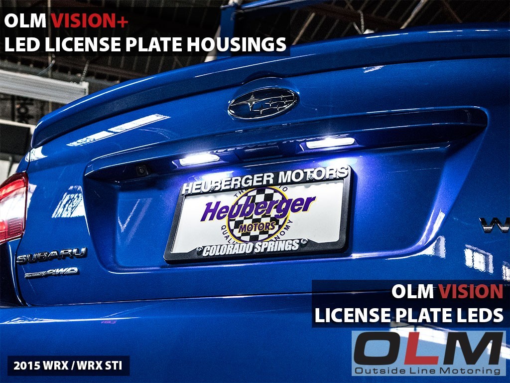 OLM License Plate Bulbs - 2015-2020 Subaru WRX / STI / 2013-2020 Scion FR-S / Subaru BRZ / Toyota 86 / 2014-2018 Subaru Forester / 2013-2018 Subaru Crosstrek / 2017-2020 Impreza 5D (Hatch)