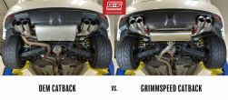 GrimmSpeed Cat-Back Exhaust System Resonated  - 2011-2014 Subaru WRX Hatchback / 2008-2014 Subaru STI Hatchback