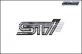 STI Gloss Black Emblem with Matte Black Border - 2013+ BRZ