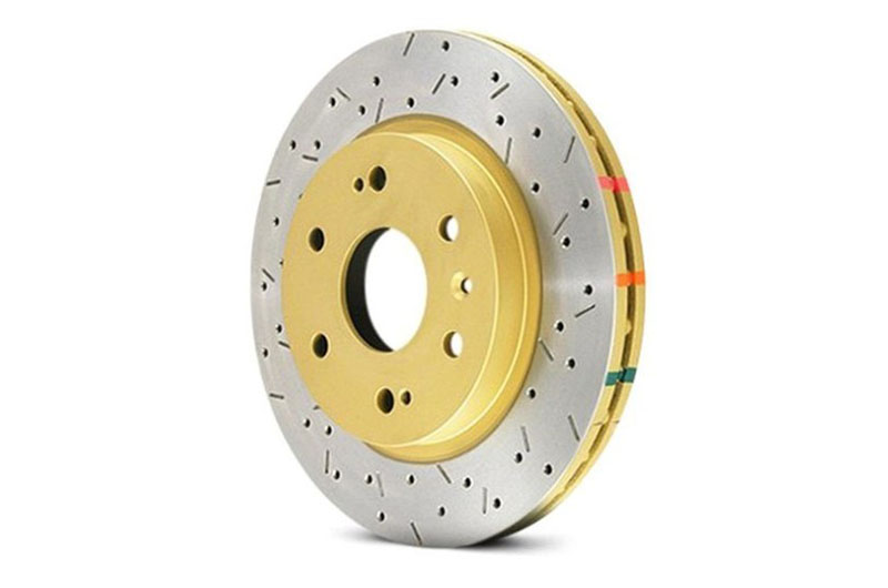 DBA 4000 Series XS Crossdrilled Slotted KP Rotor (Front)