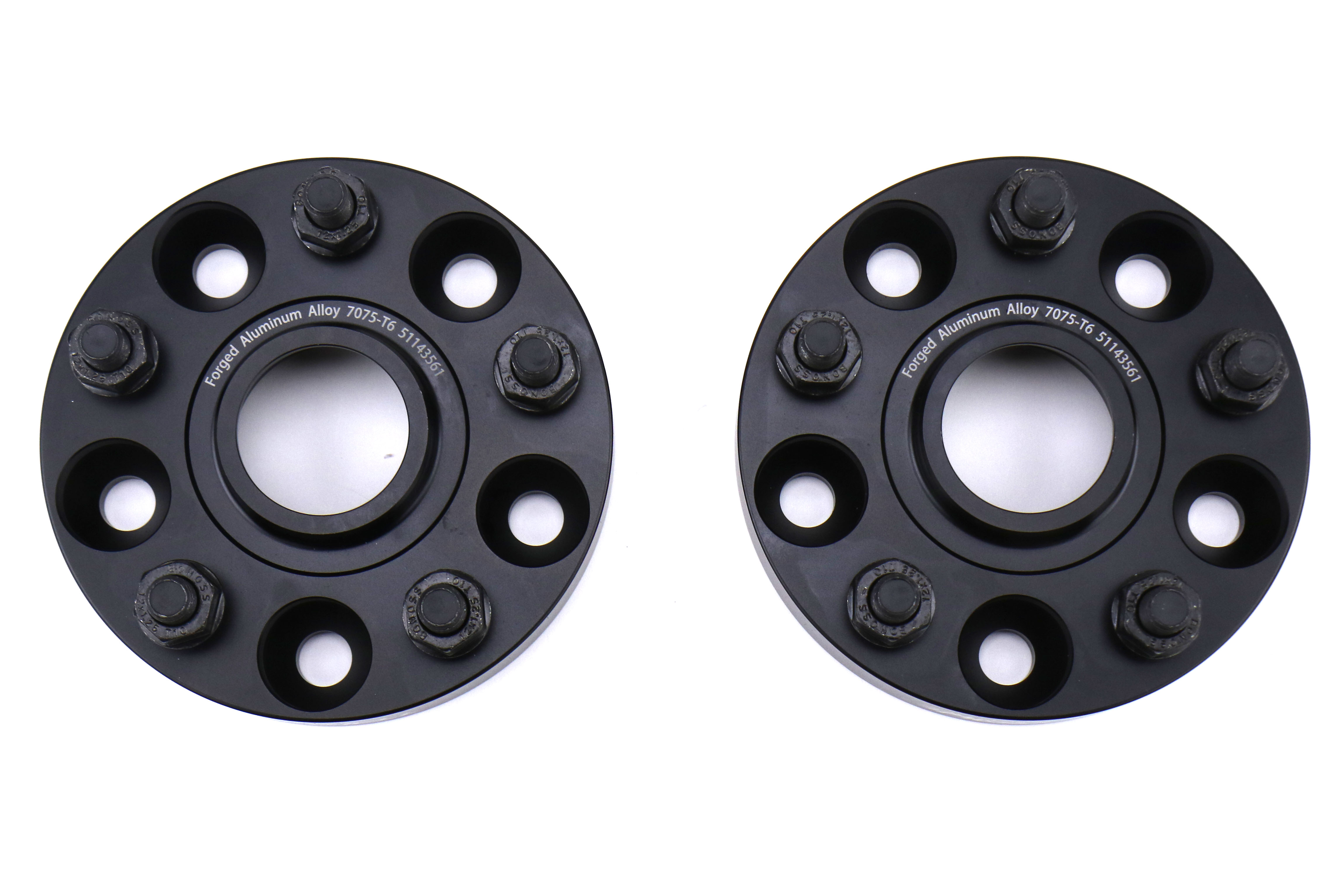 Torque Solution Forged Aluminum Wheel Spacers 5x114.3 25mm Pair