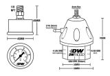 DW Adjustable Fuel Pressure Regulator - Universal