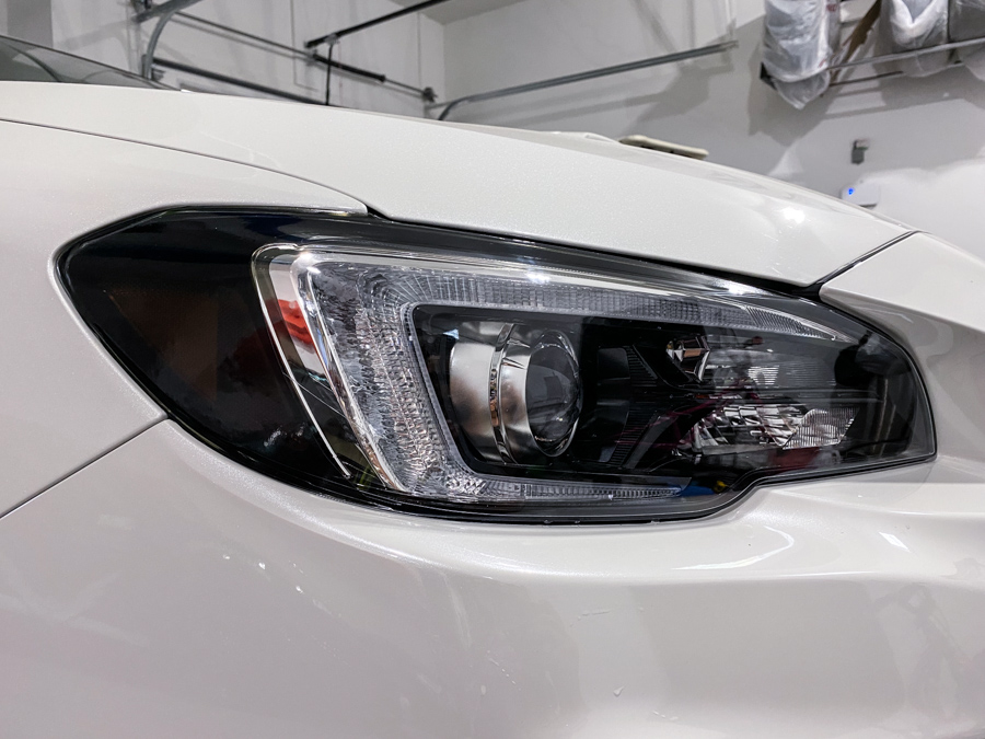 Head Light Dark Smoke Corner Amber Light Overlay for 17 Subaru Impreza Sedan 
