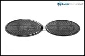 Front and Rear Full Replacement Emblems (Gloss Black Frame) - 2015-2021 Subaru WRX & STI