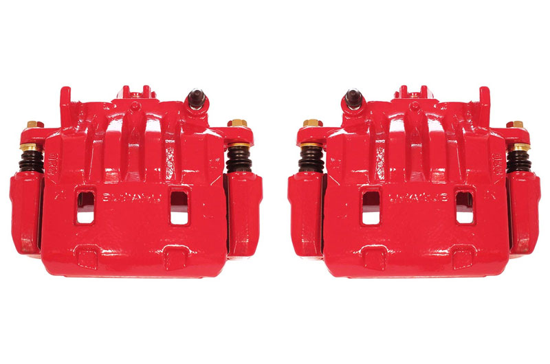 Power Stop Red Powder Coated Brake Calipers (Front Pair)