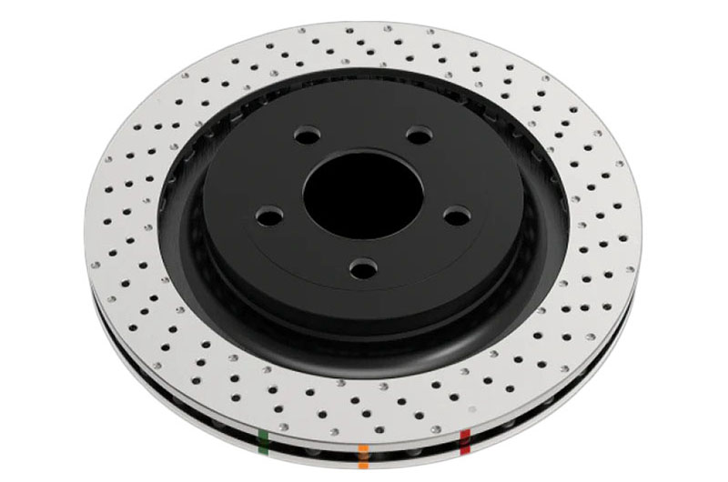 DBA 4000 Series XD Crossdrilled Dimpled KP Rotor Single (Front)