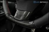 OLM S-line Carbon Fiber Steering Wheel Covers for MT - 2016-2018 Subaru WRX & STI
