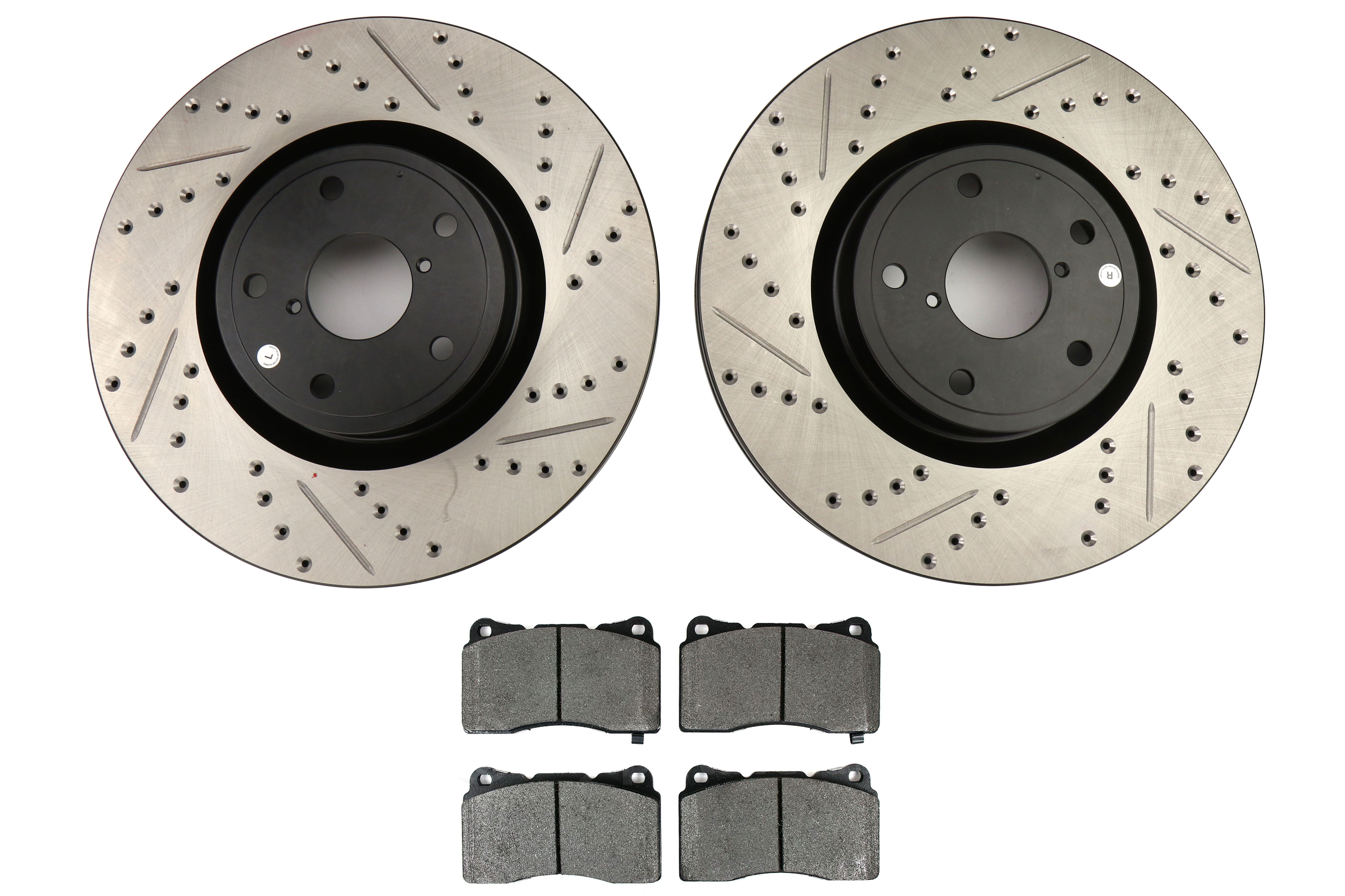 Stoptech Sport Pack-Drilled/Slotted Front Rotors & Pads