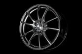WedsSport SA-25R 18x8.5 +45 Platinum Silver Black - 2013-2020 FRS / BRZ / 86