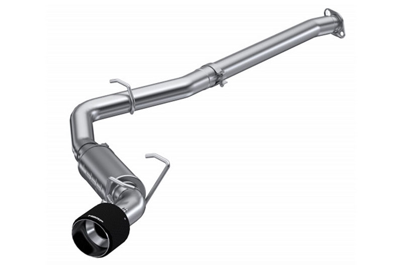 MBRP 3 Inch Single Exit Cat Back Exhaust with Carbon Fiber Tip