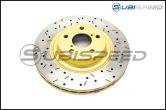 DBA Front / Rear Slotted and Drilled T3 Rotors : Front Rotors (DBA4650XS) - 2002-2014 WRX