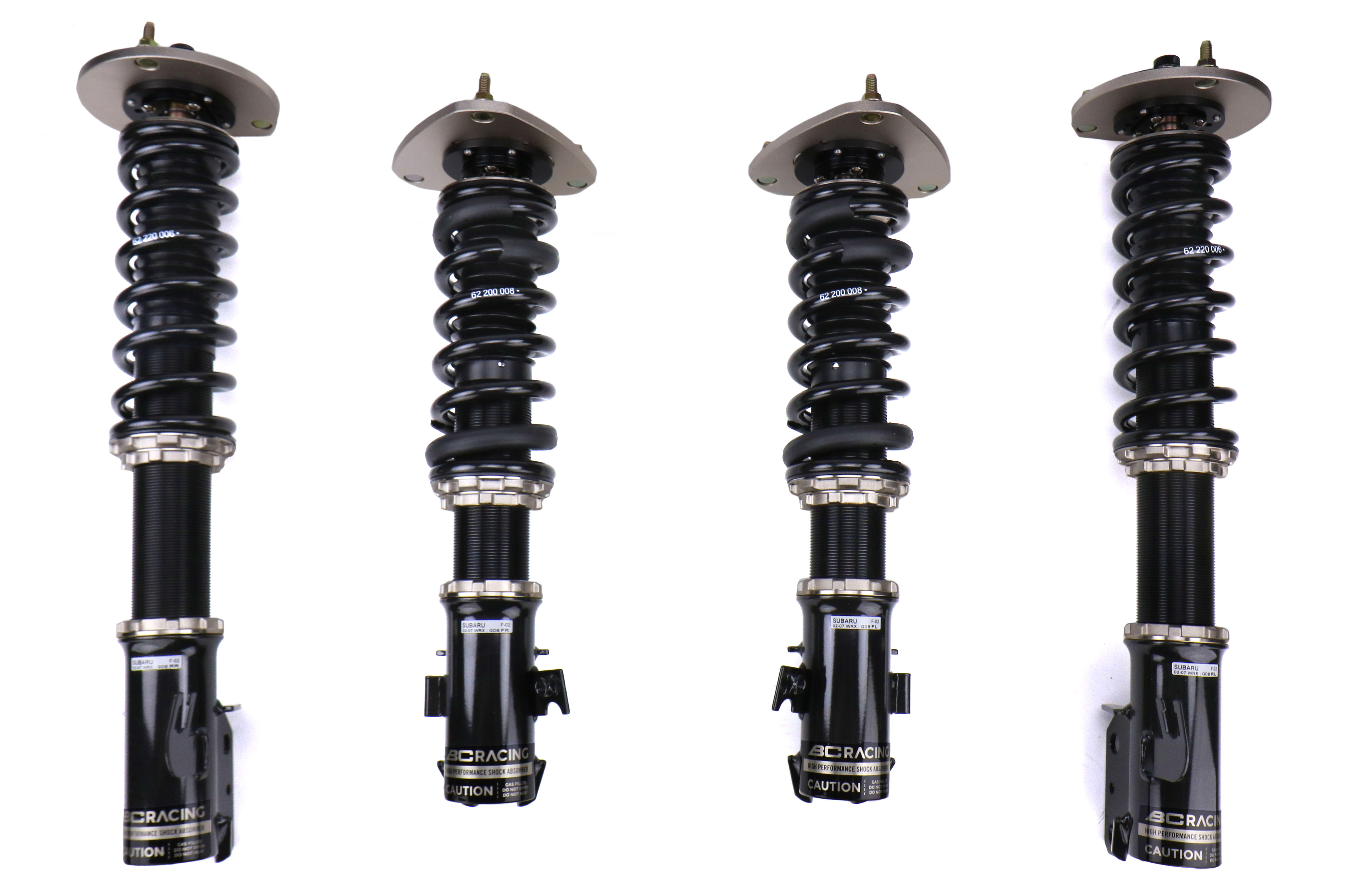 BC Racing BR Coilovers w/ Rear Camber Plates