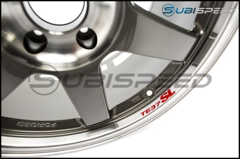 Volk 18x9.5 TE37 Pressed Graphite Wheels (40mm Offset) - 2015-2020 Subaru WRX & STI