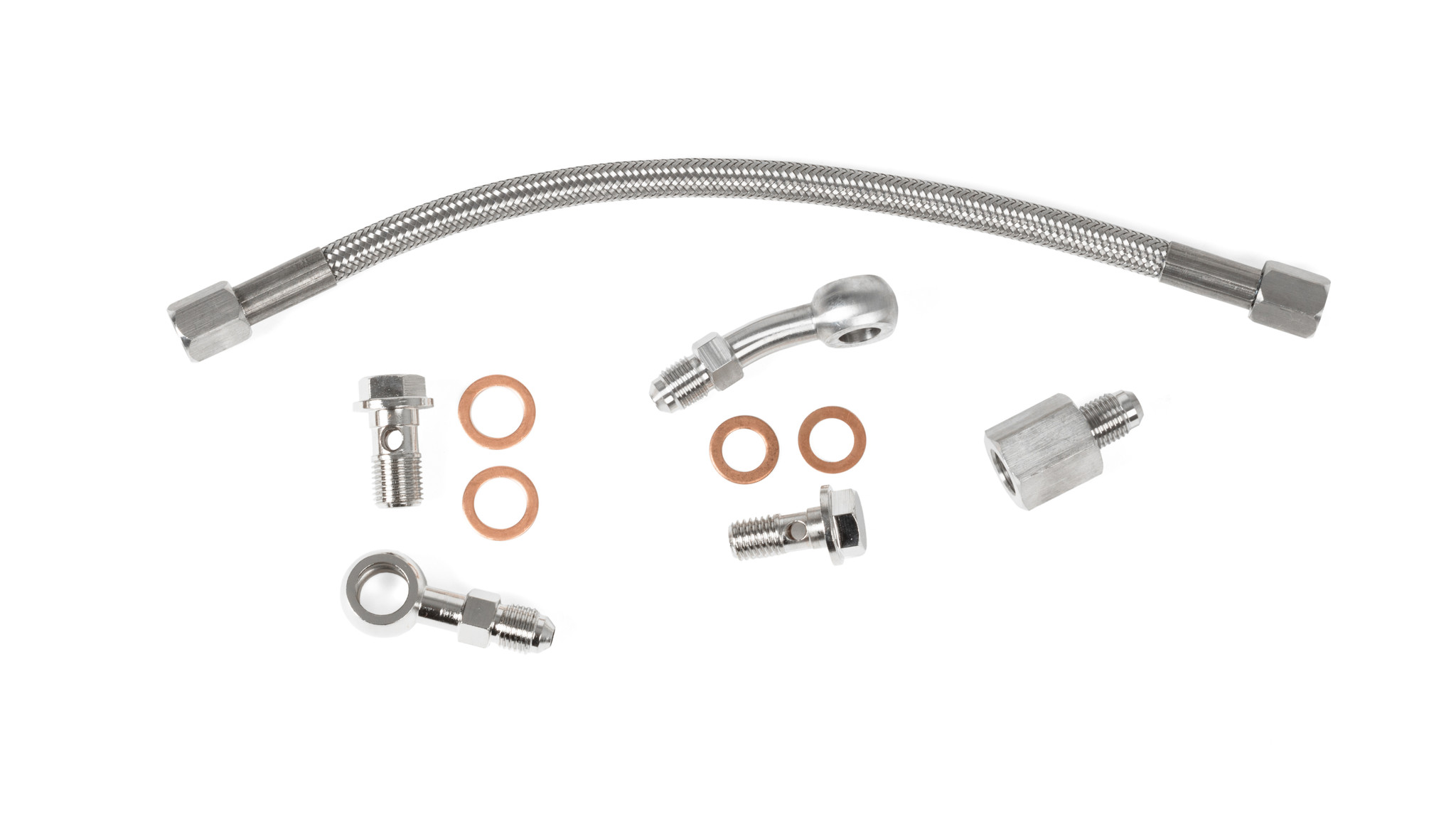 GrimmSpeed Turbocharger Oil Feed Line Kit for Aftermarket Turbos