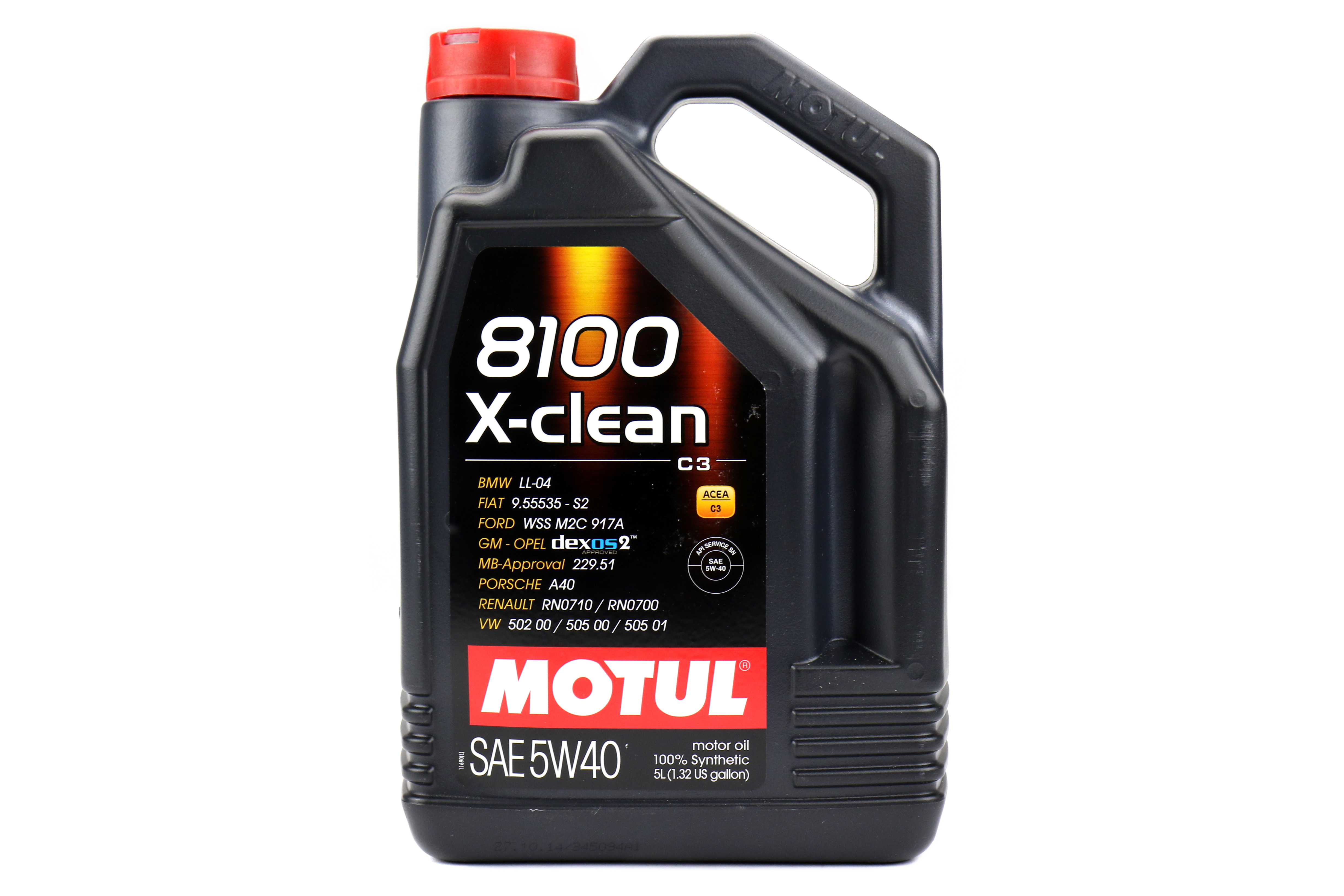 Motul 8100 X-Clean Engine Oil 5W40 5L