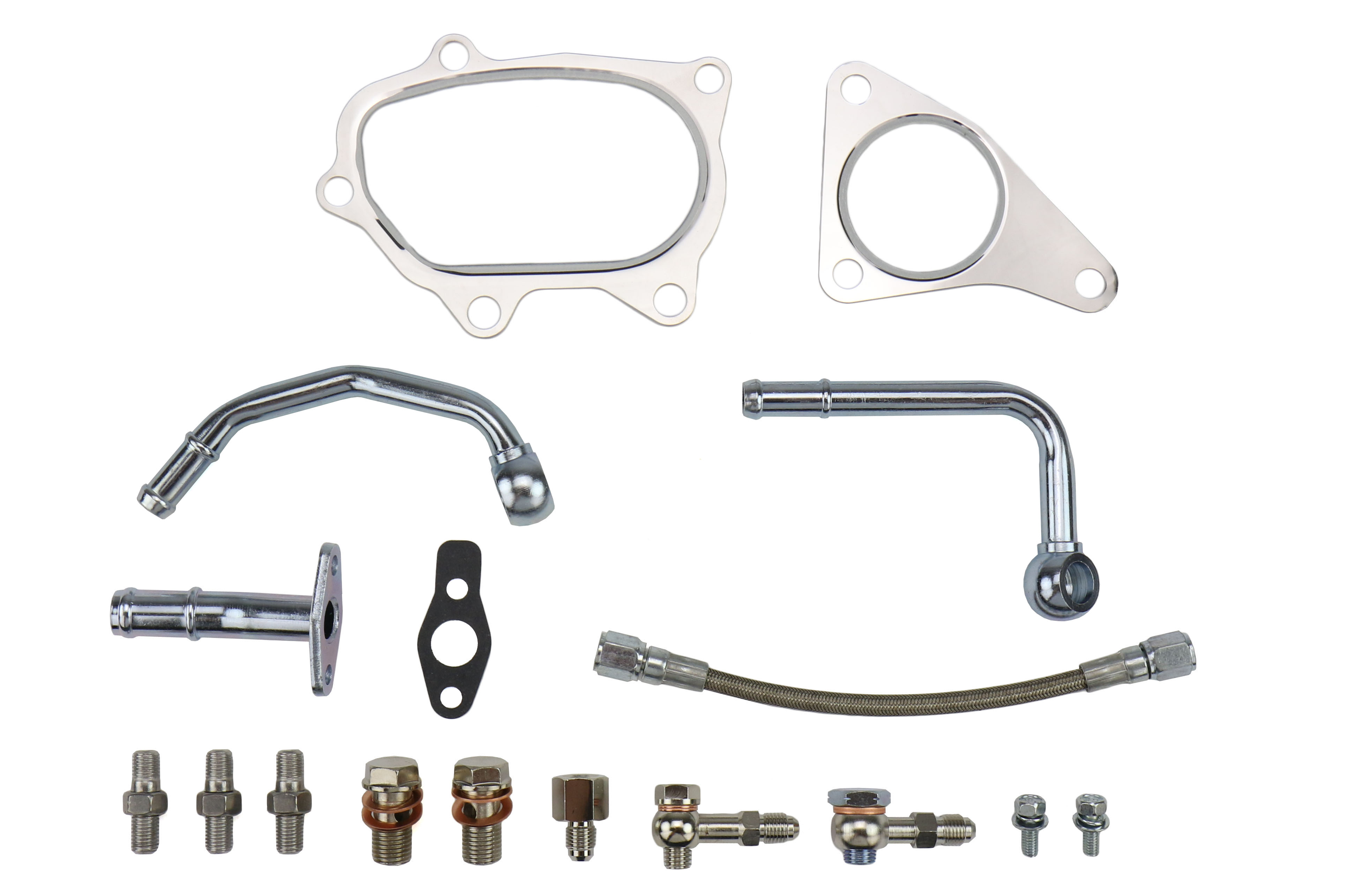 SteamSpeed JB Turbo Line and Install Kit w/ Gaskets and Oil Feed Subaru STI 2004+Subispeed