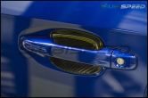 OLM S-line Dry Carbon Fiber Door Handle Inserts - 2015-2021 Subaru WRX & STI / 2014-2018 Forester