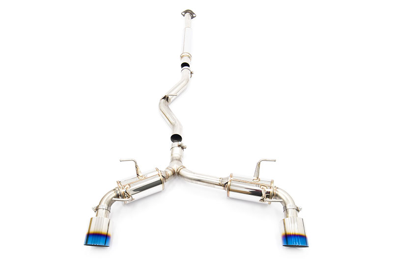 MXP Comp RS TI Tips Catback Exhaust System Blue Tips