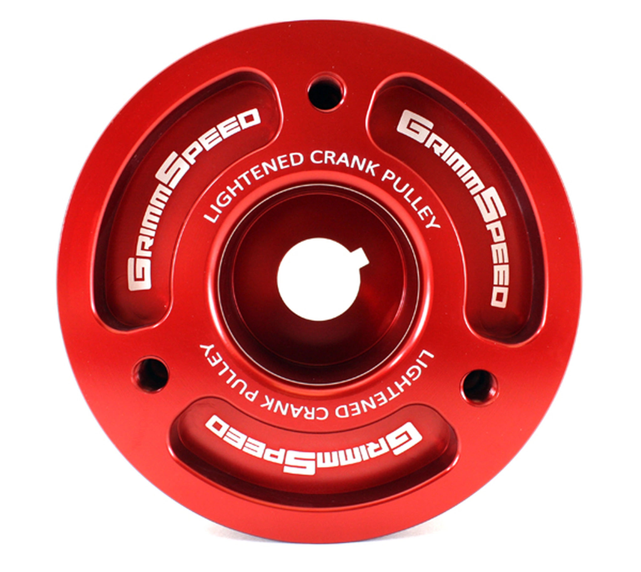 GrimmSpeed Lightweight Crank Pulley (Red) 2015+ STISubispeed