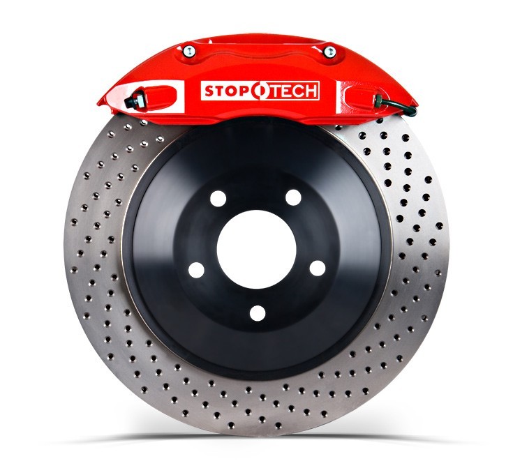 Stoptech 355x32 Big Brake Kit Drilled / Red (Front)