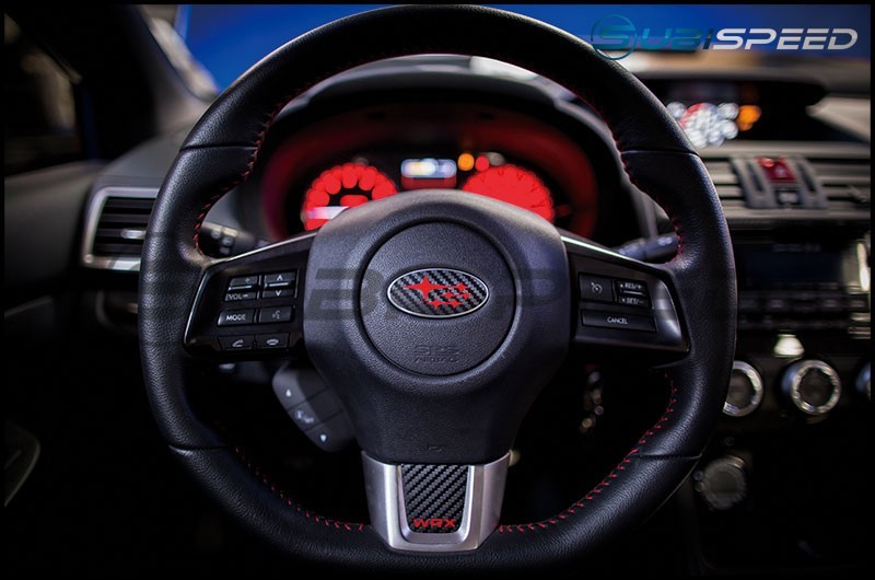 3D Carbon Steering Wheel Emblem Overlay Package