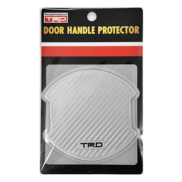 TRD Silver Carbon Fiber Door Handle Protector Silver