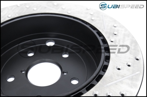 StopTech Drilled and Slotted Sport Rotors (Rear) - 2015-2017 STI
